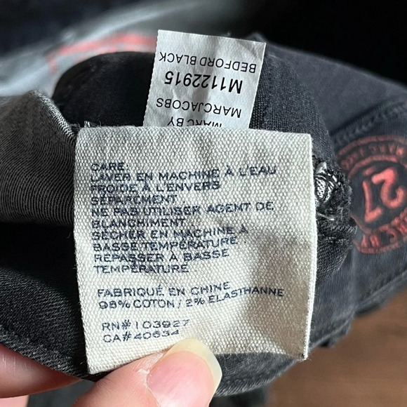 Marc by Marc Jacobs Black Skinny Jeans w/strip - Picture 13 of 14